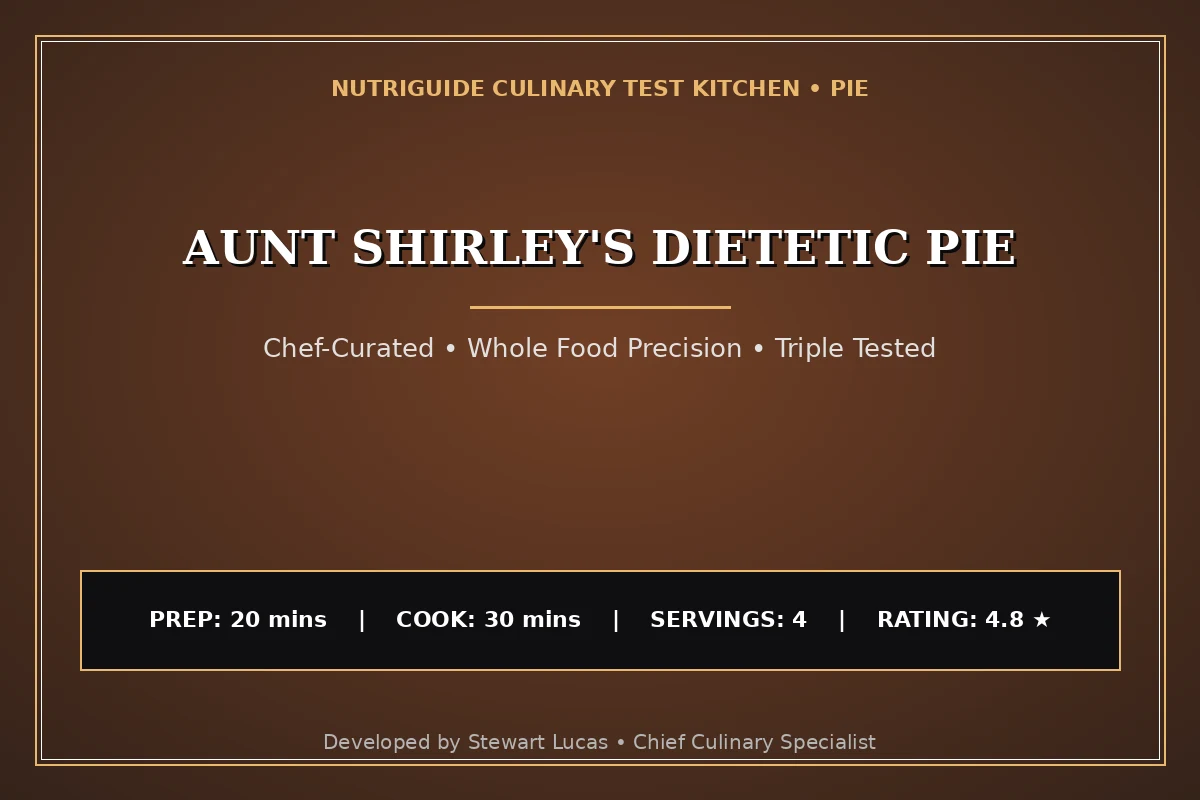 Aunt Shirley'S Dietetic Pie
