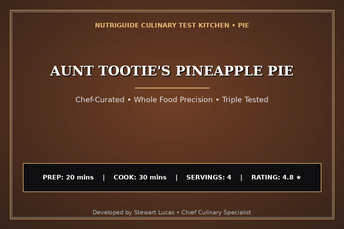 Aunt Tootie'S Pineapple Pie