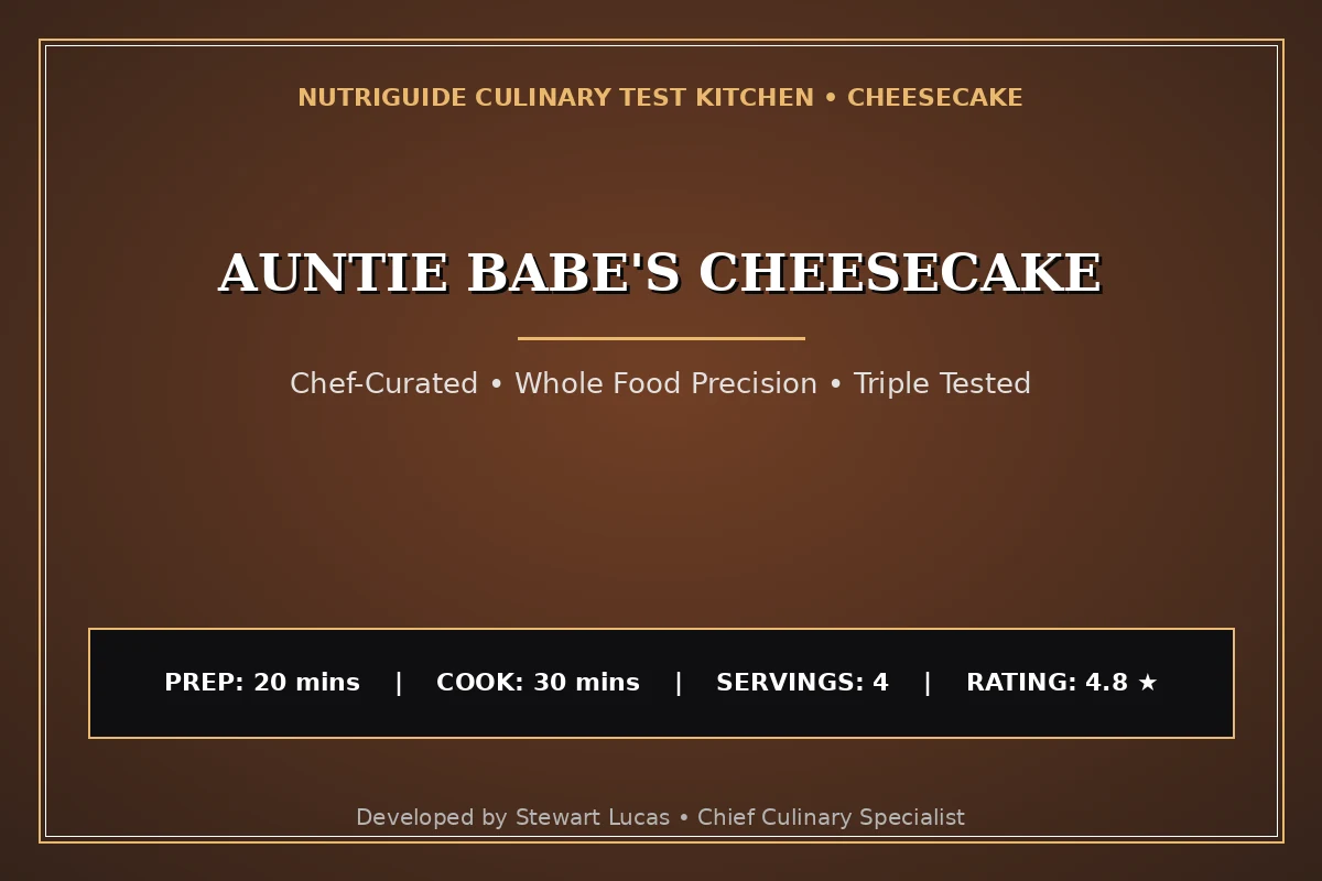 Auntie Babe'S Cheesecake
