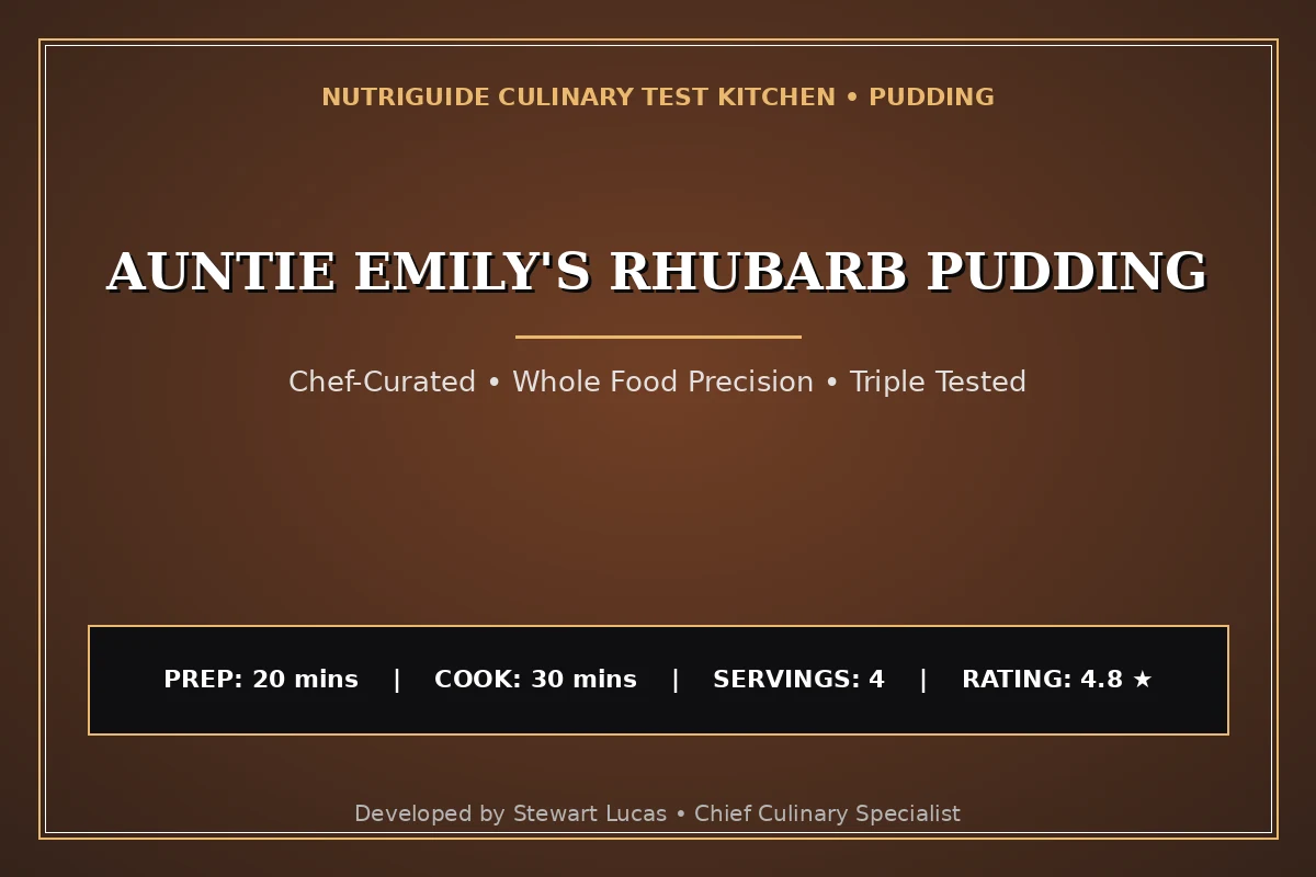 Auntie Emily'S Rhubarb Pudding