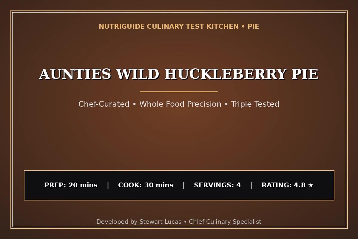 Aunties Wild Huckleberry Pie