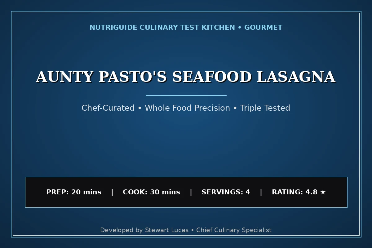 Aunty Pasto'S Seafood Lasagna