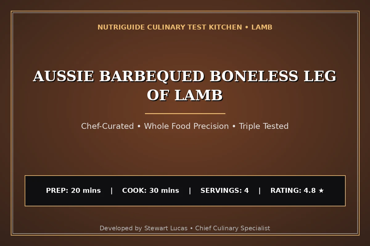 Aussie Barbequed Boneless Leg Of Lamb
