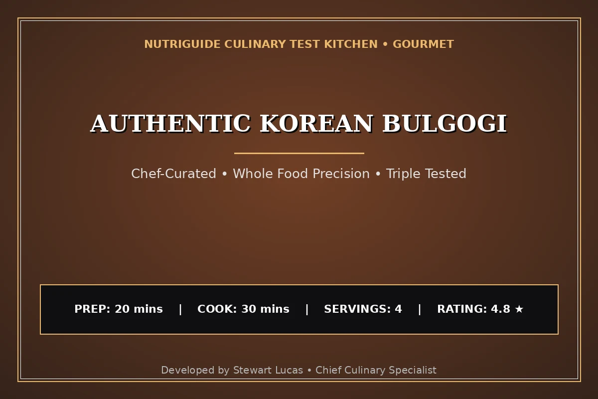 Authentic Korean Bulgogi