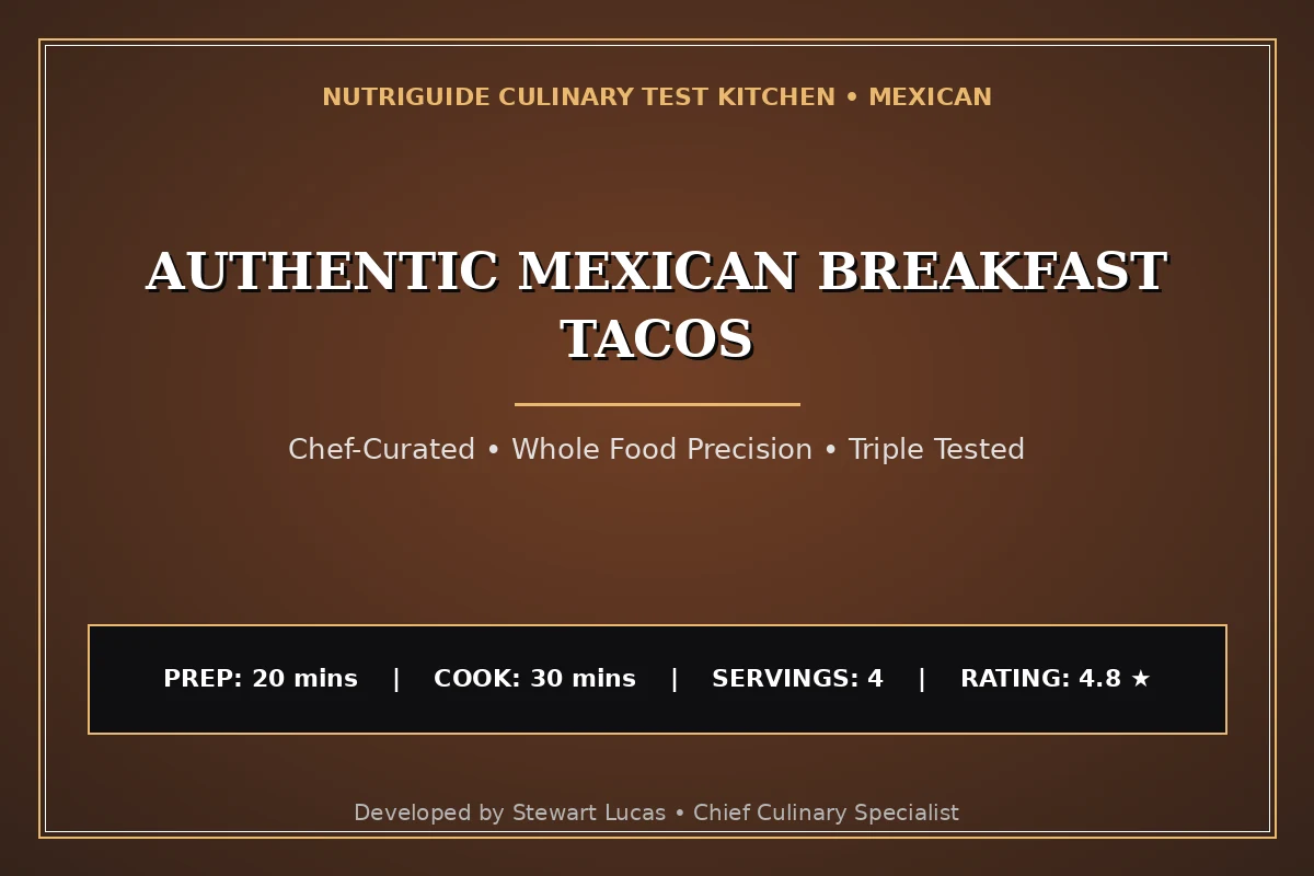 Authentic Mexican Breakfast Tacos