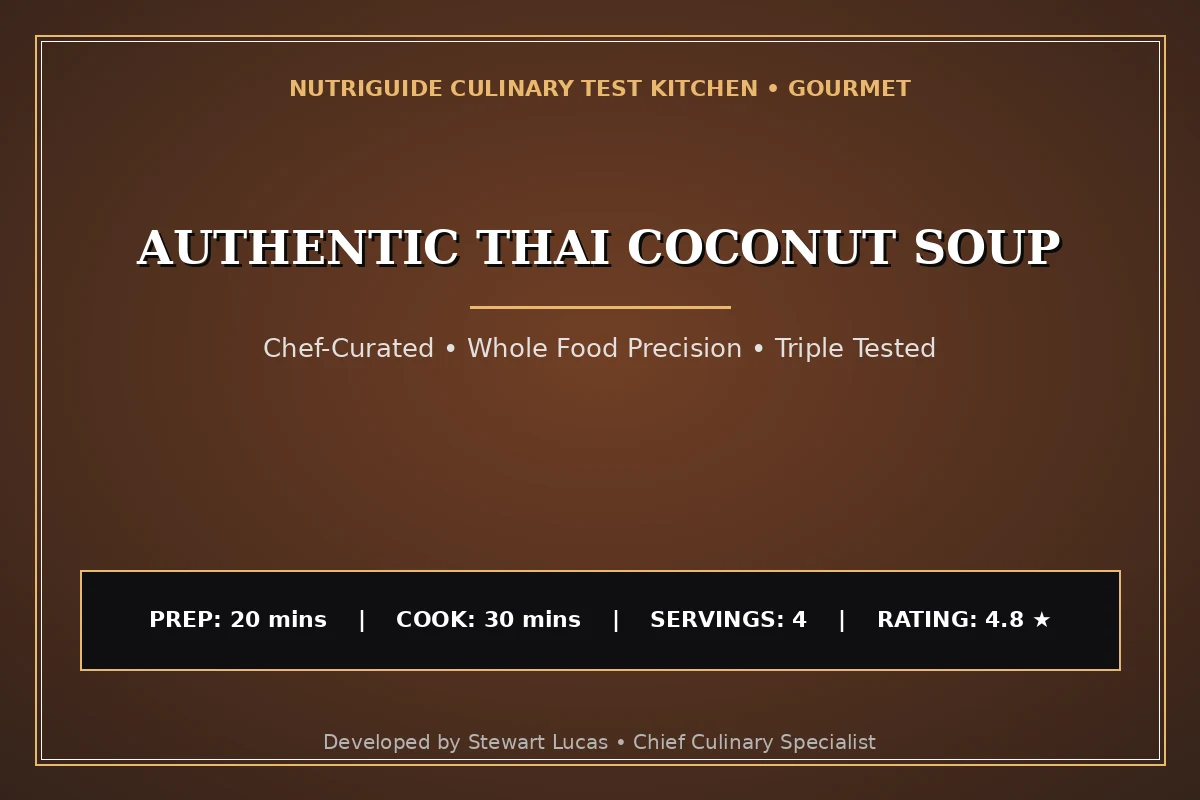 Authentic Thai Coconut Soup