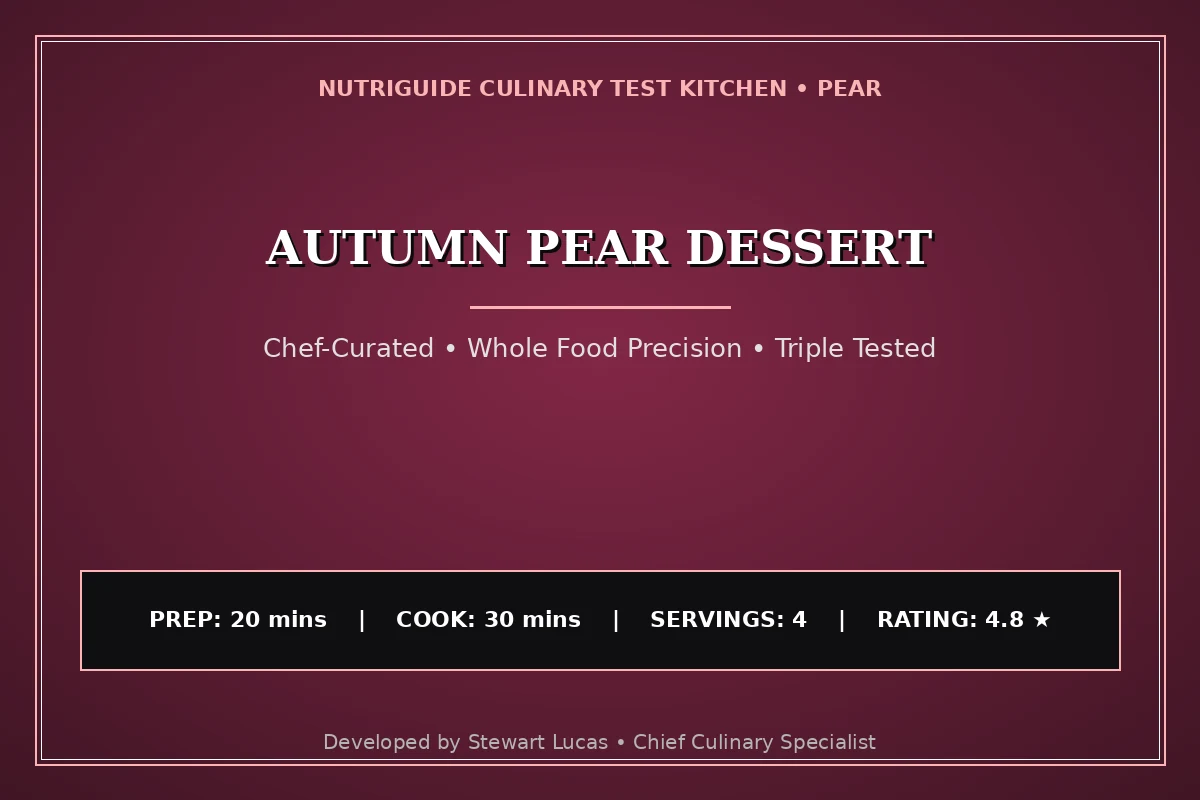 Autumn Pear Dessert