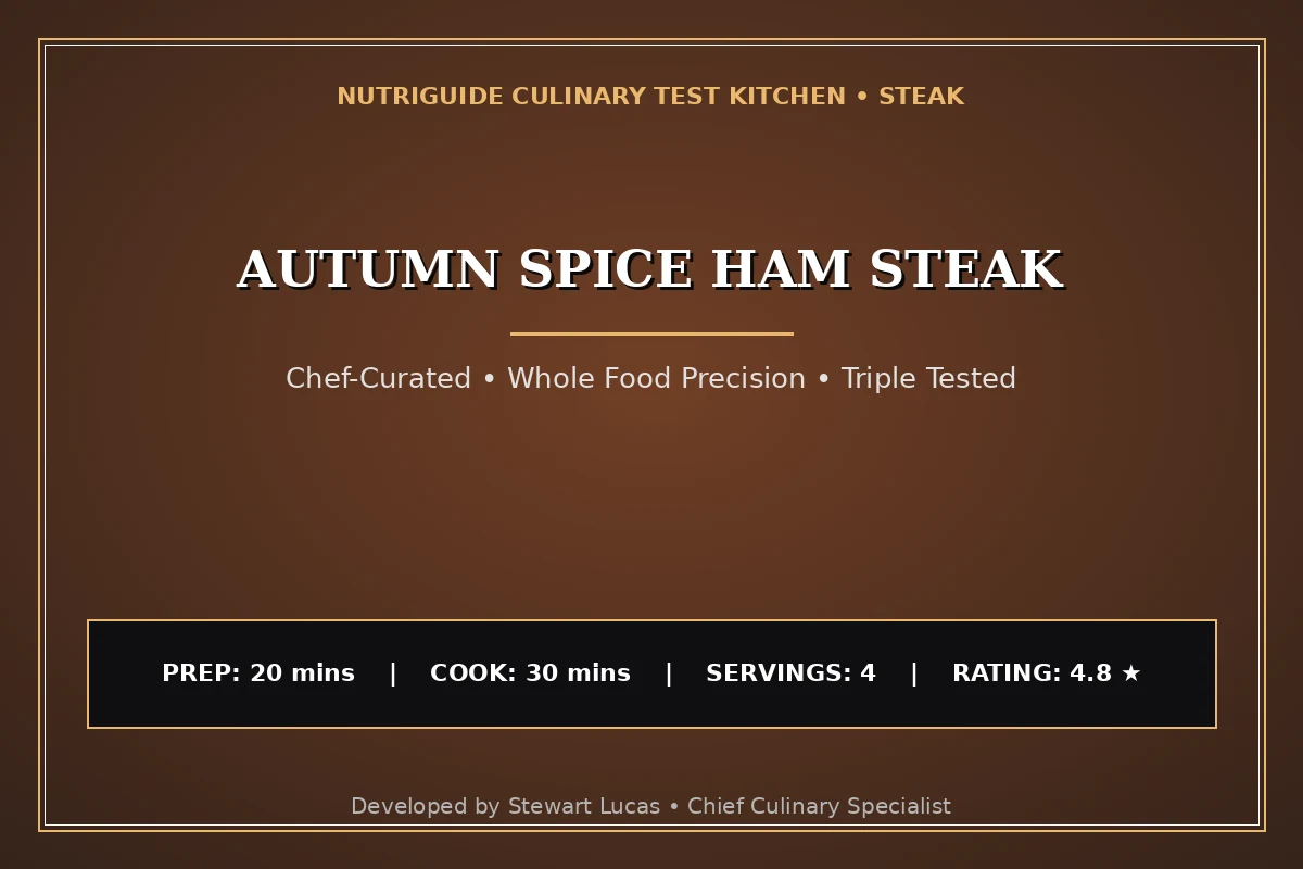 Autumn Spice Ham Steak