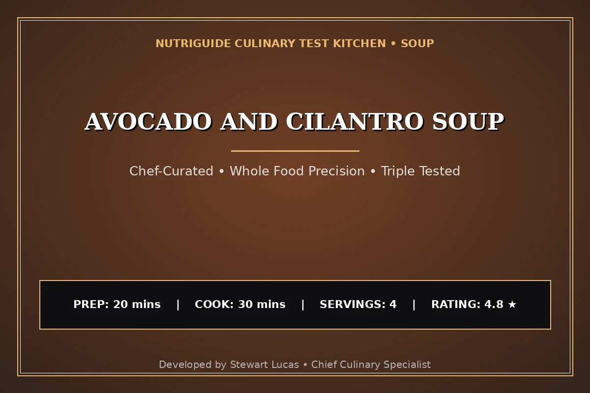 Avocado And Cilantro Soup