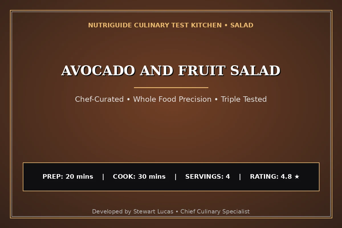 Avocado And Fruit Salad