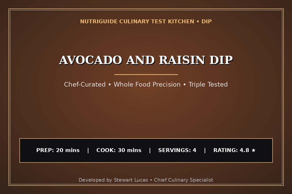Avocado And Raisin Dip
