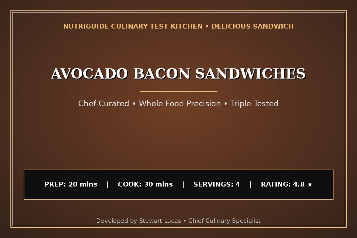 Avocado Bacon Sandwiches