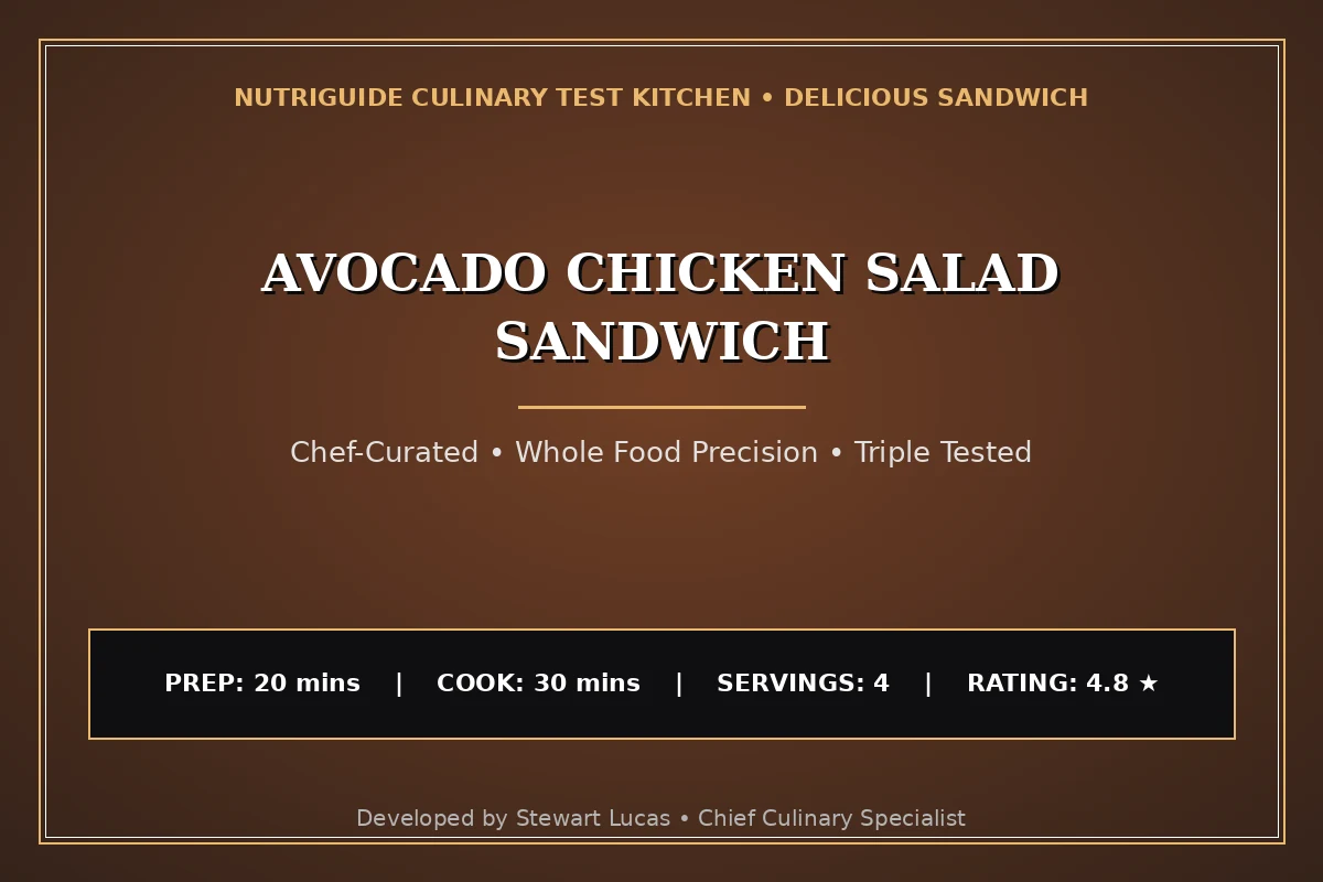 Avocado Chicken Salad Sandwich