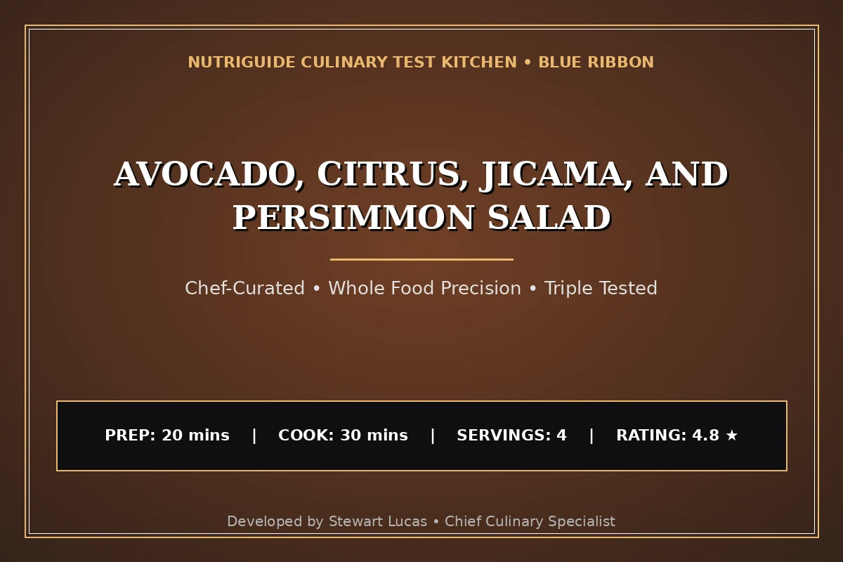 Avocado, Citrus, Jicama, And Persimmon Salad