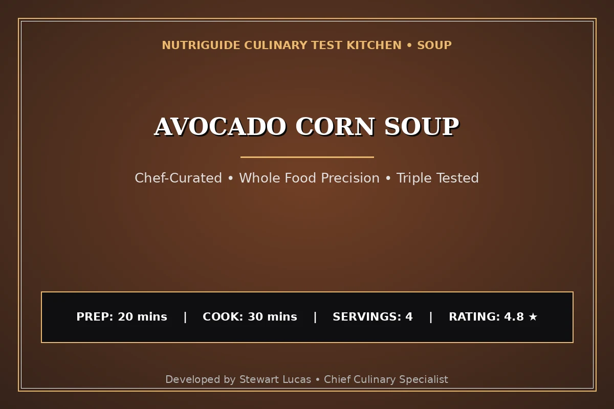 Avocado Corn Soup