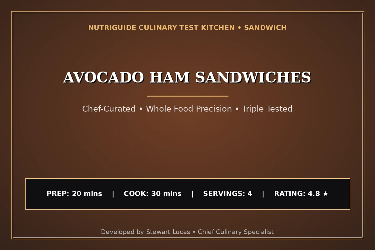 Avocado Ham Sandwiches