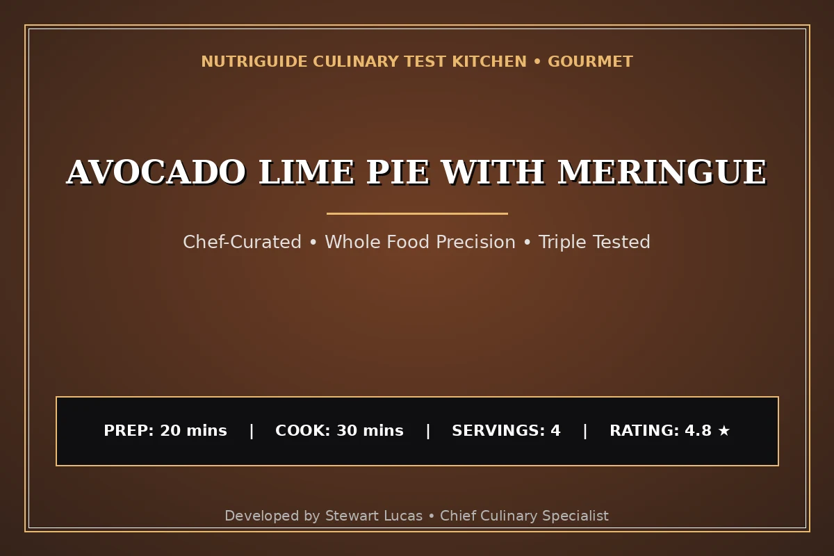 Avocado Lime Pie With Meringue