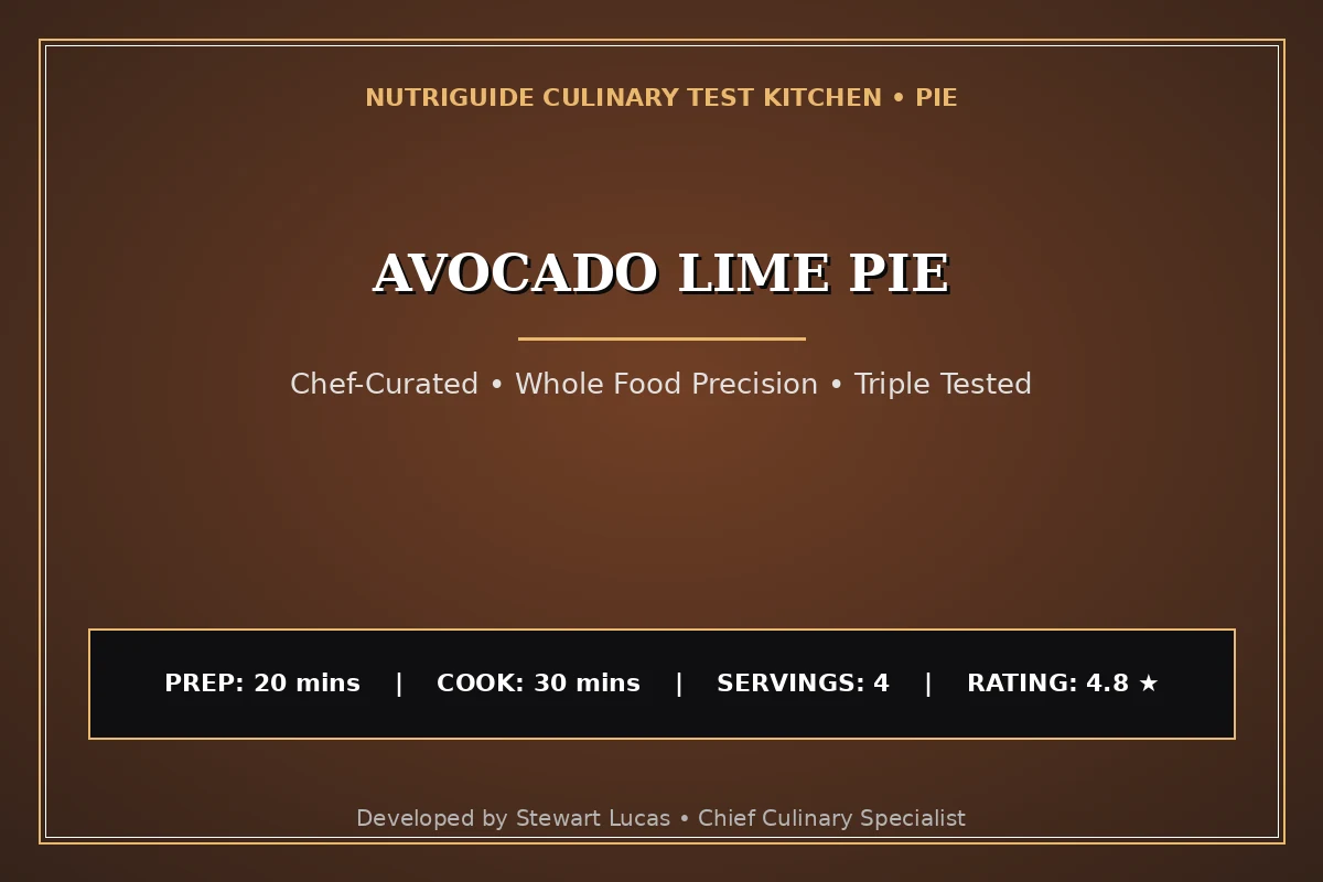 Avocado Lime Pie
