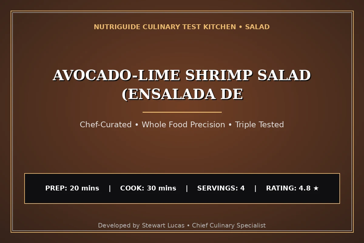 Avocado-Lime Shrimp Salad (Ensalada De