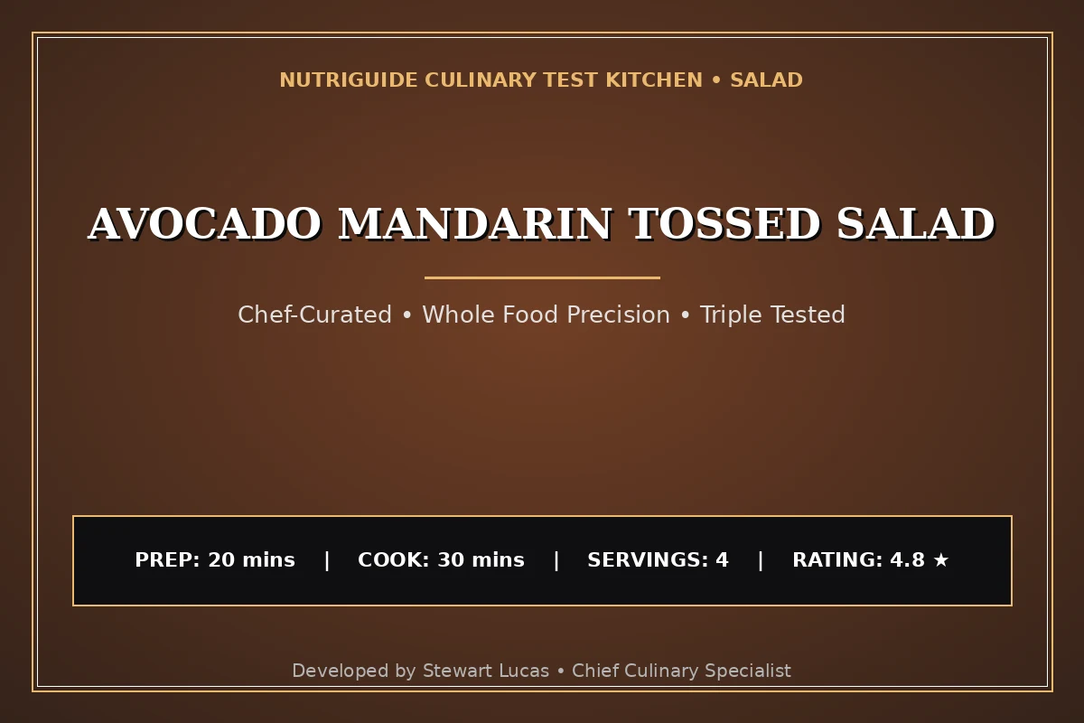 Avocado Mandarin Tossed Salad