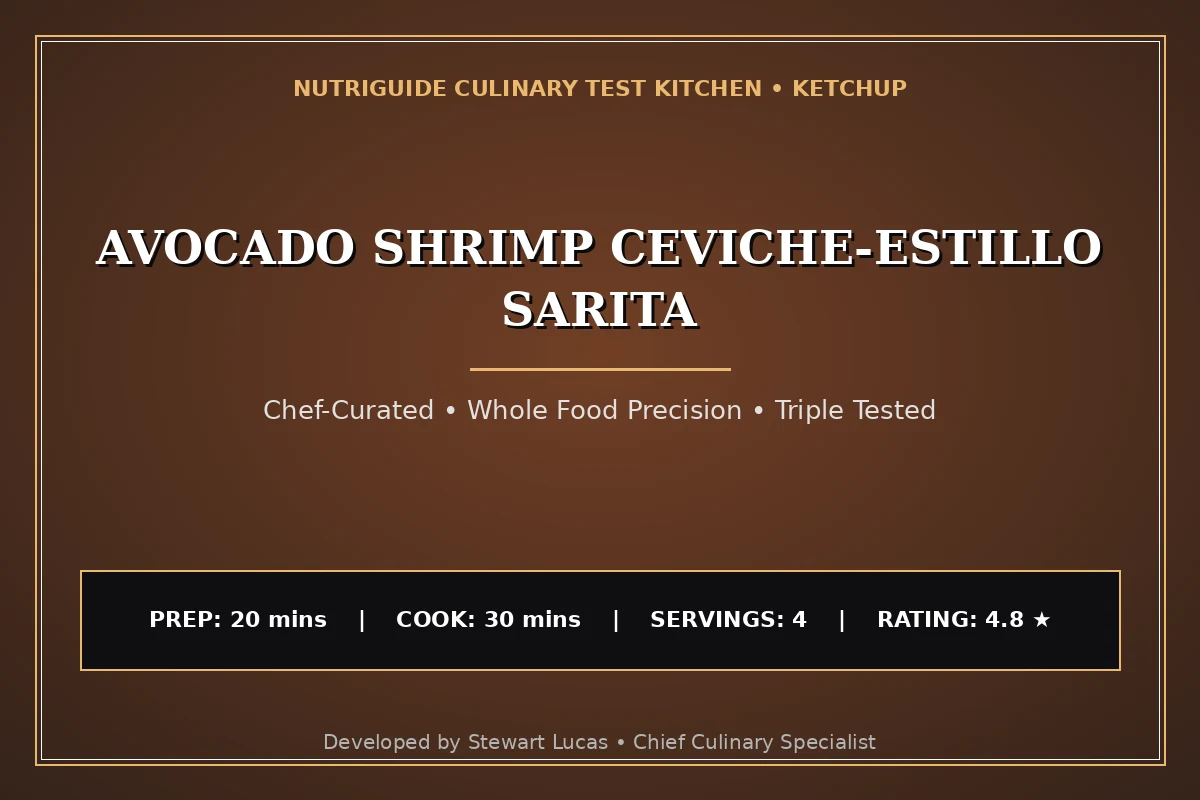 Avocado Shrimp Ceviche-Estillo Sarita
