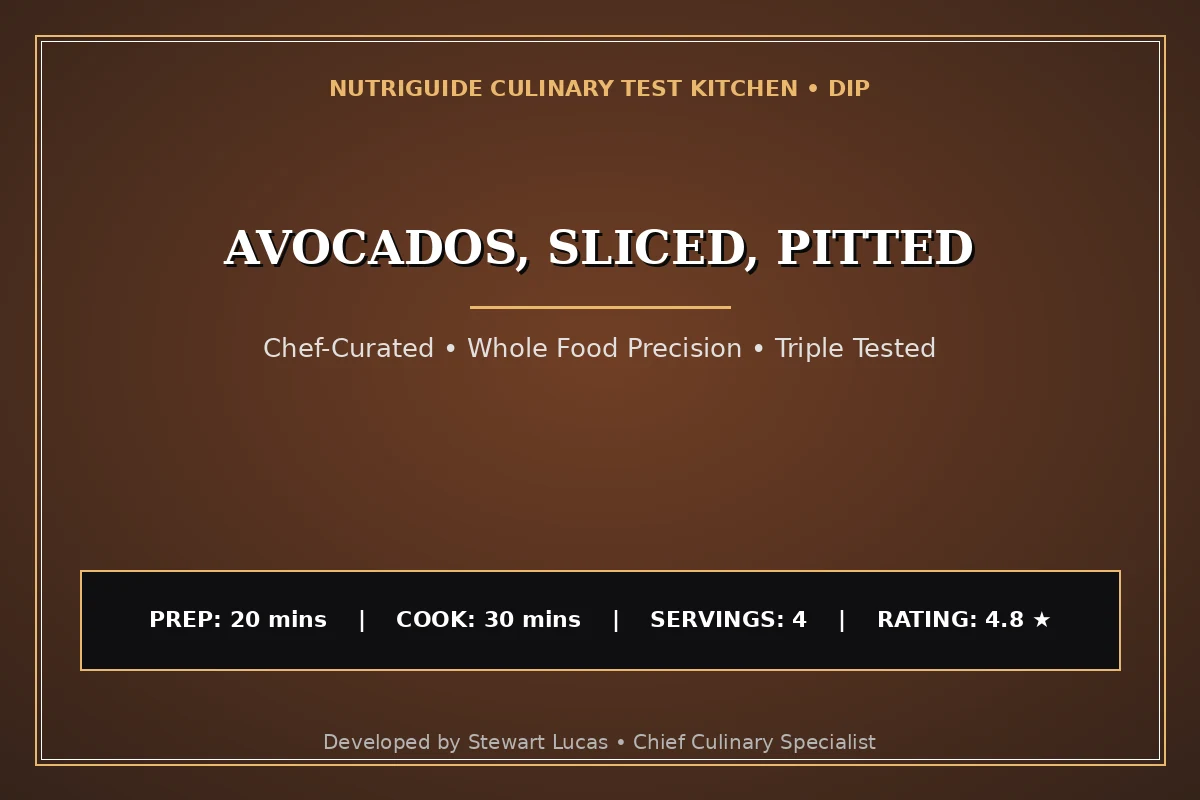 Avocados, Sliced, Pitted