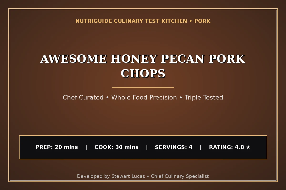 Awesome Honey Pecan Pork Chops