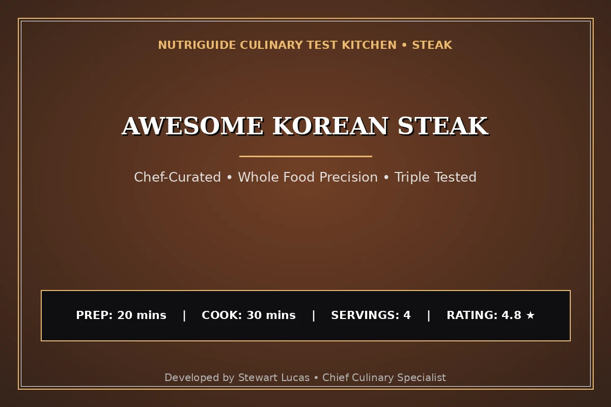 Awesome Korean Steak