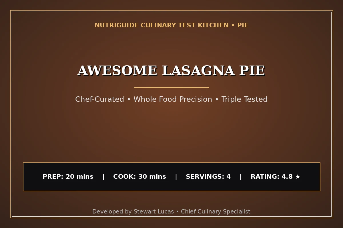 Awesome Lasagna Pie