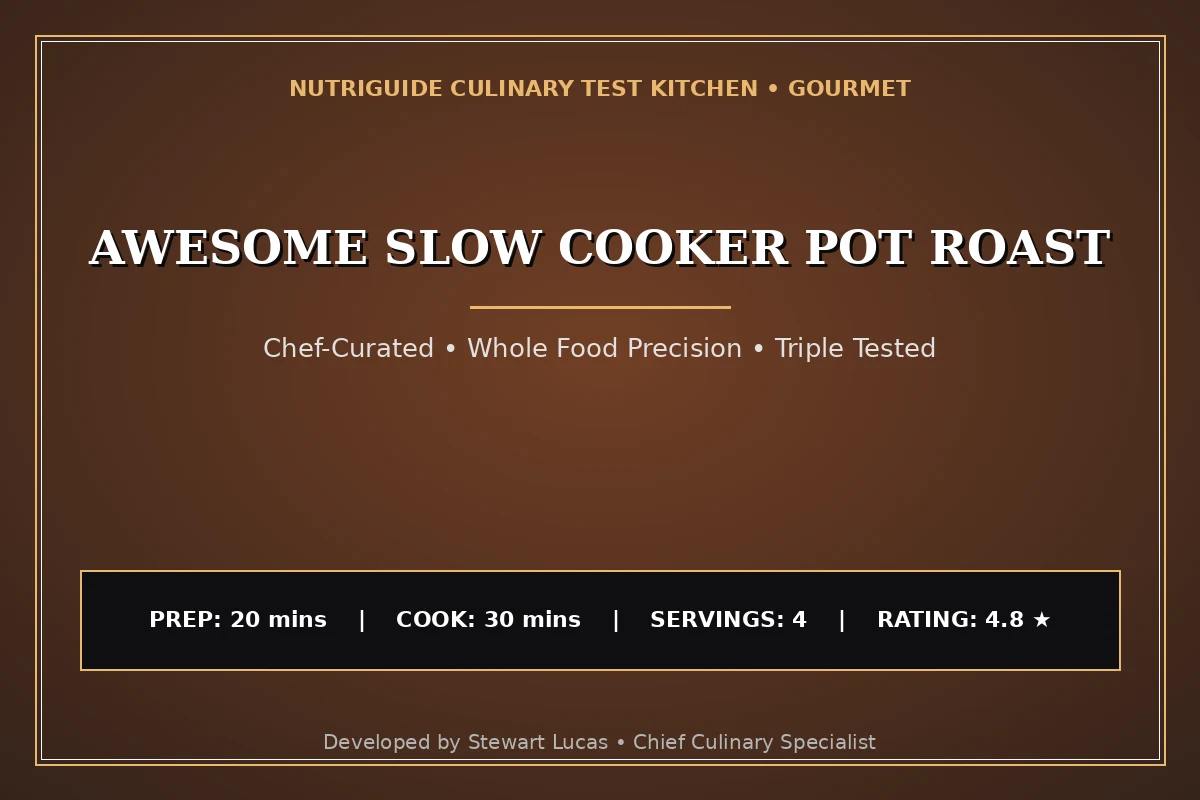 Awesome Slow Cooker Pot Roast