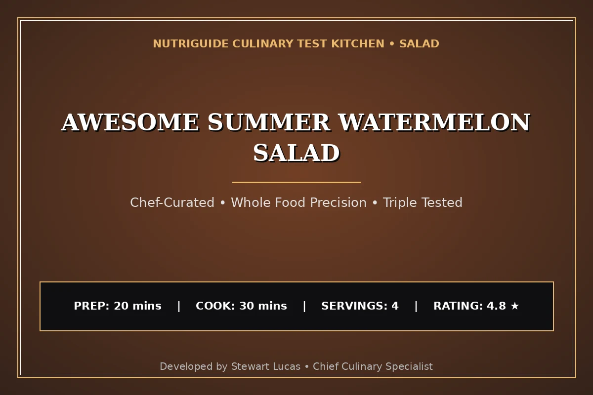 Awesome Summer Watermelon Salad