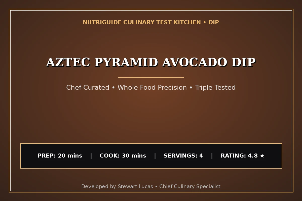 Aztec Pyramid Avocado Dip