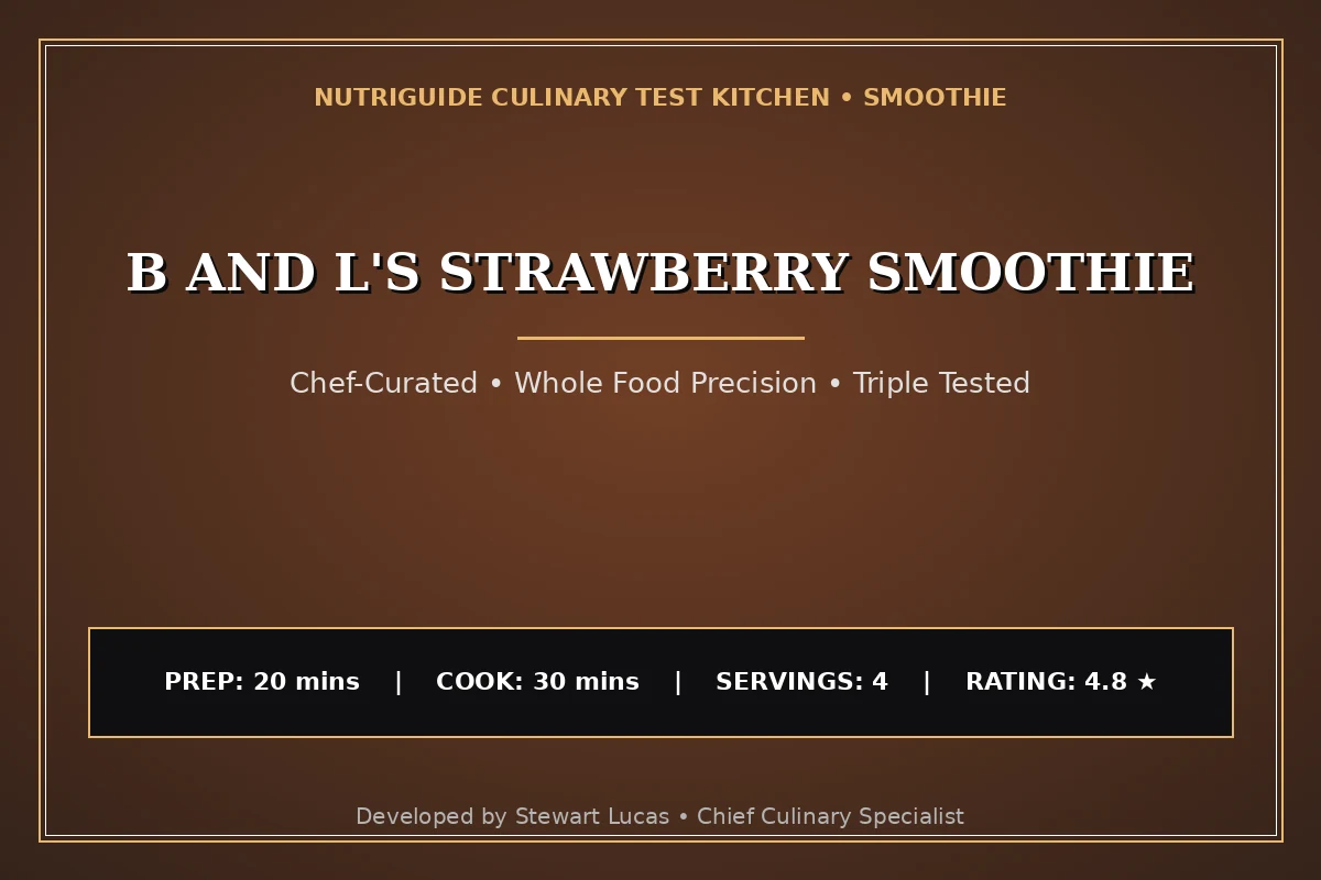 B And L'S Strawberry Smoothie