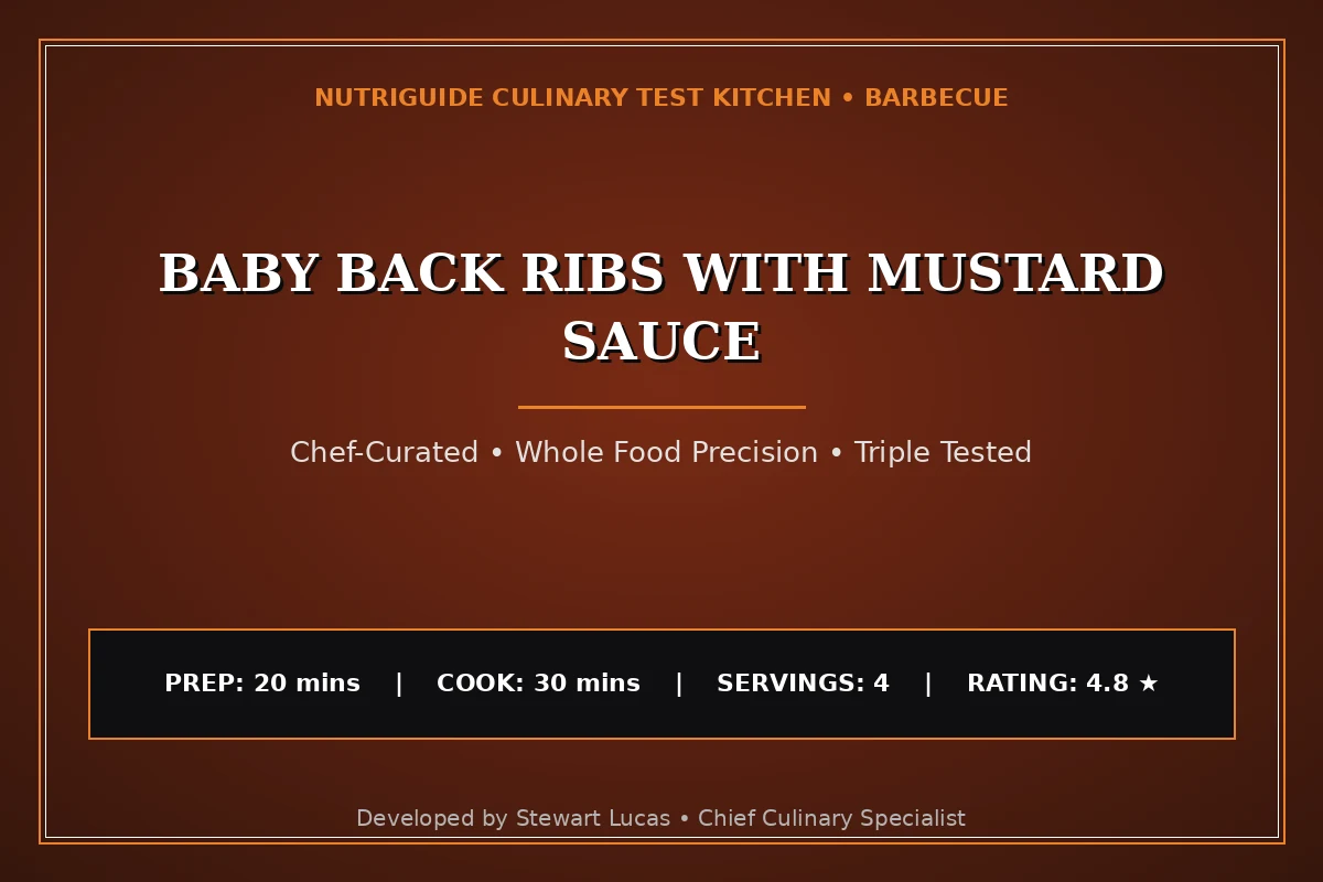 Baby Back Ribs With Mustard Sauce