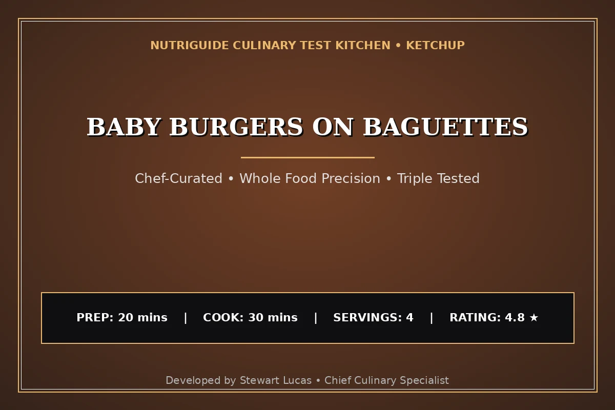 Baby Burgers On Baguettes