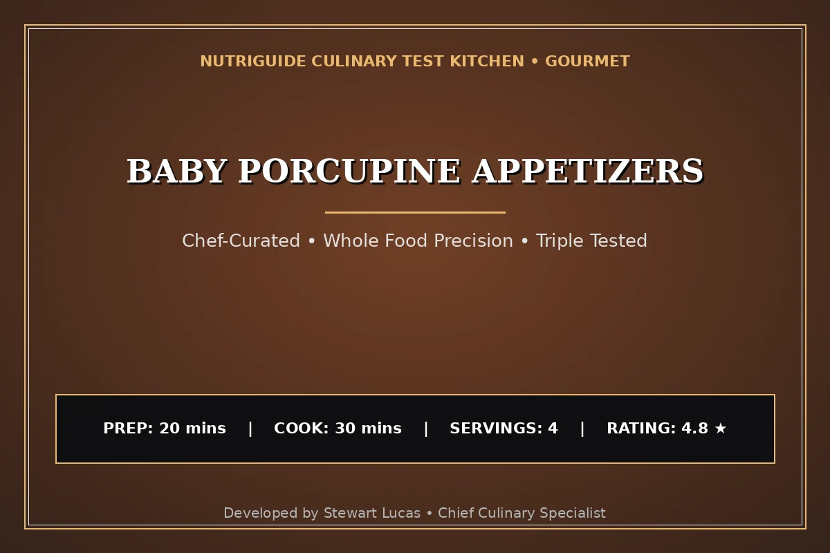 Baby Porcupine Appetizers