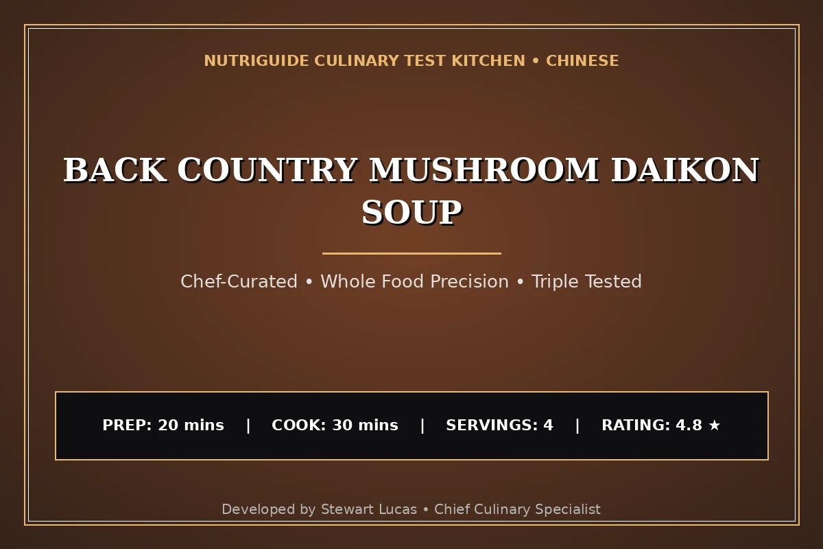 Back Country Mushroom Daikon Soup