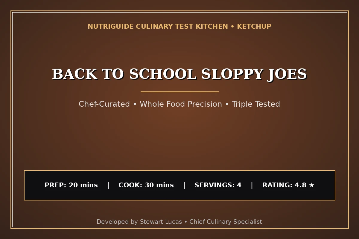 Back To School Sloppy Joes
