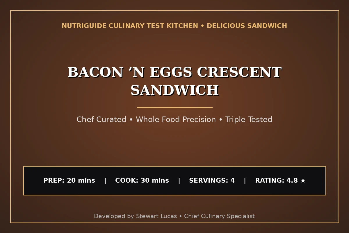 Bacon ’N Eggs Crescent Sandwich