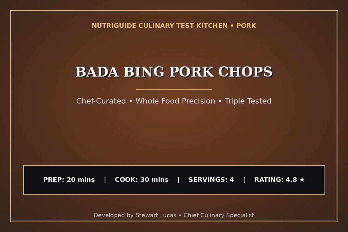 Bada Bing Pork Chops