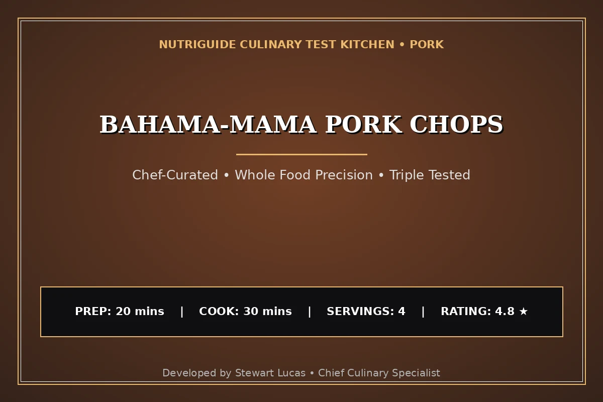 Bahama-Mama Pork Chops