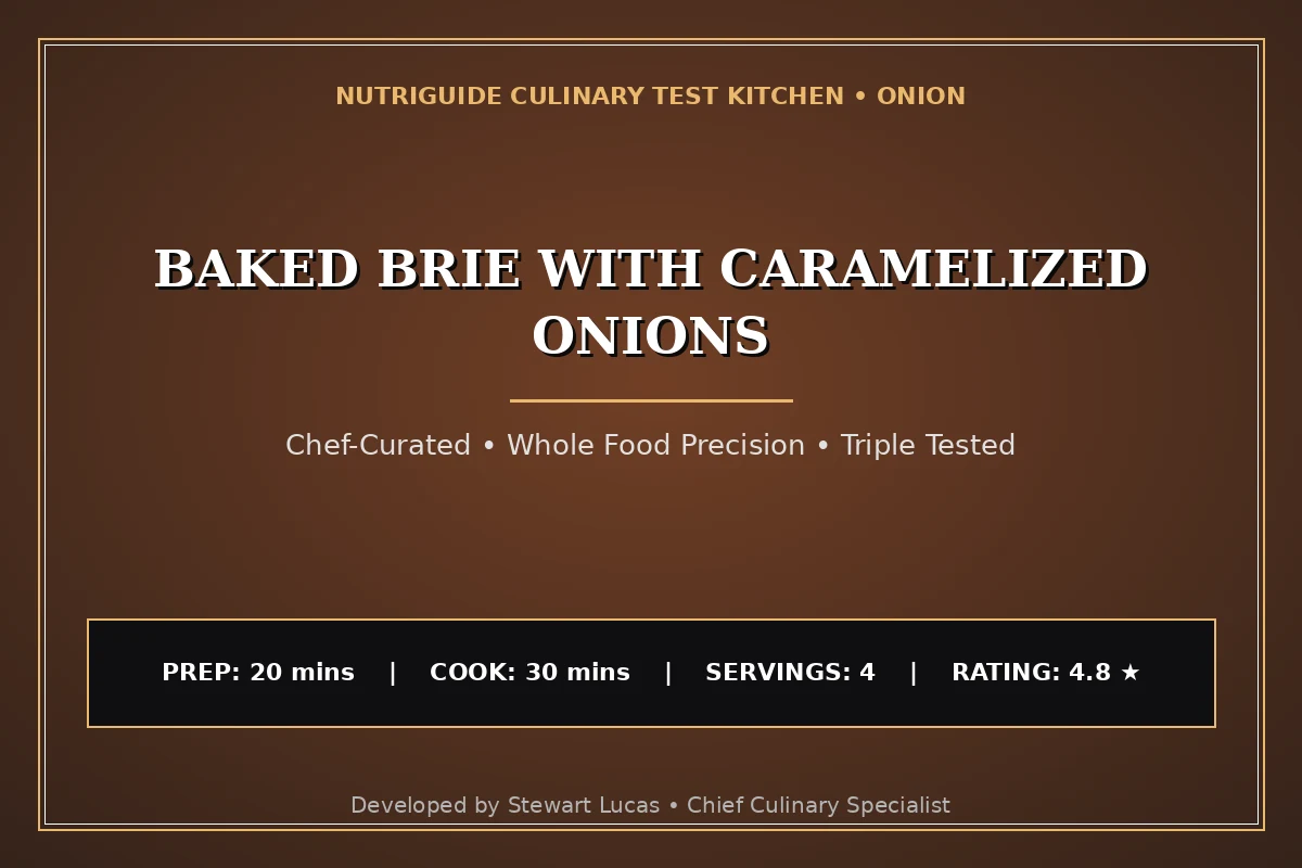 Baked Brie With Caramelized Onions