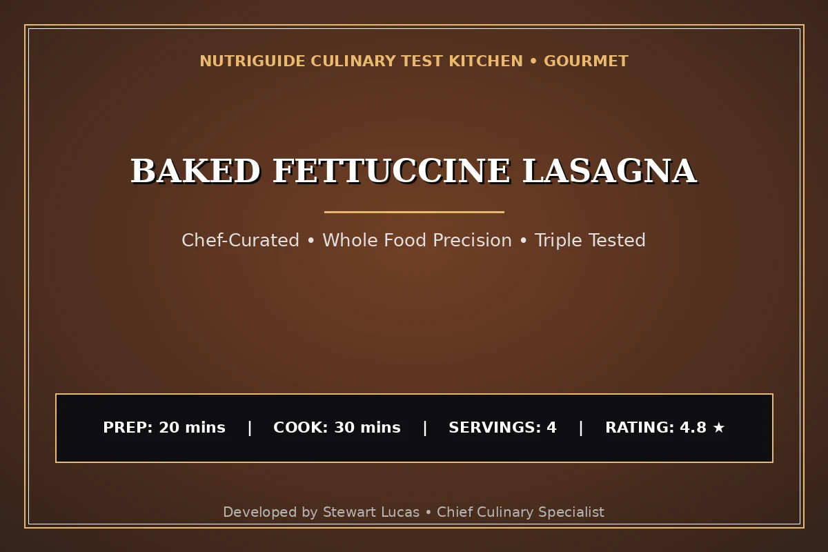 Baked Fettuccine Lasagna
