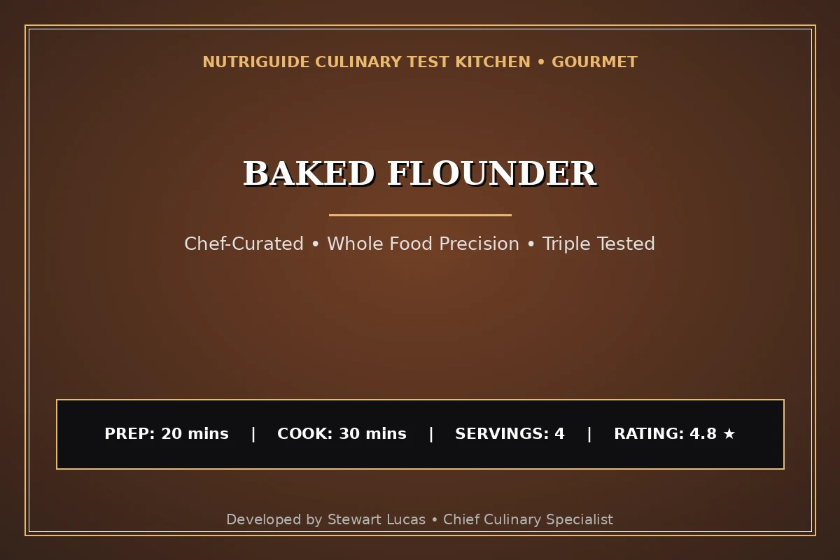 Baked Flounder