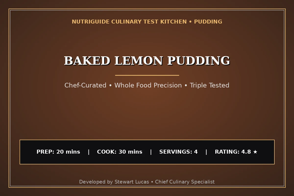 Baked Lemon Pudding