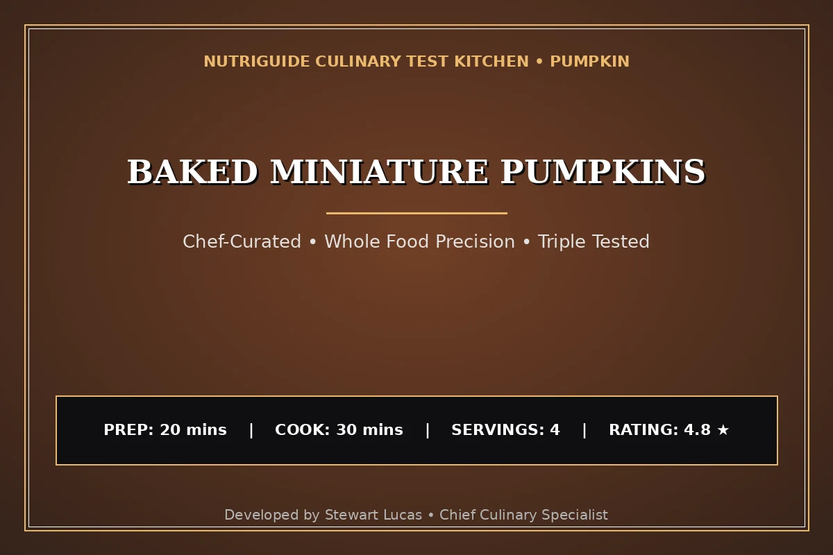 Baked Miniature Pumpkins