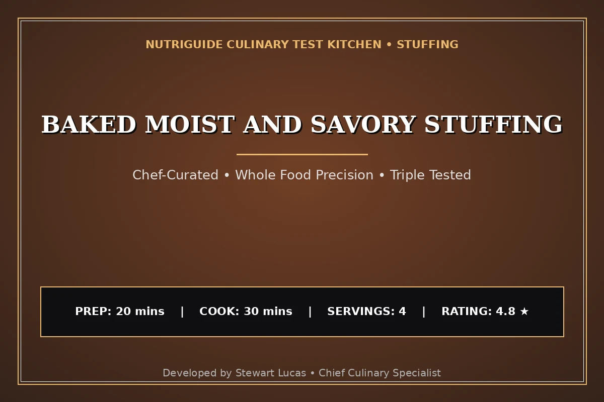 Baked Moist And Savory Stuffing