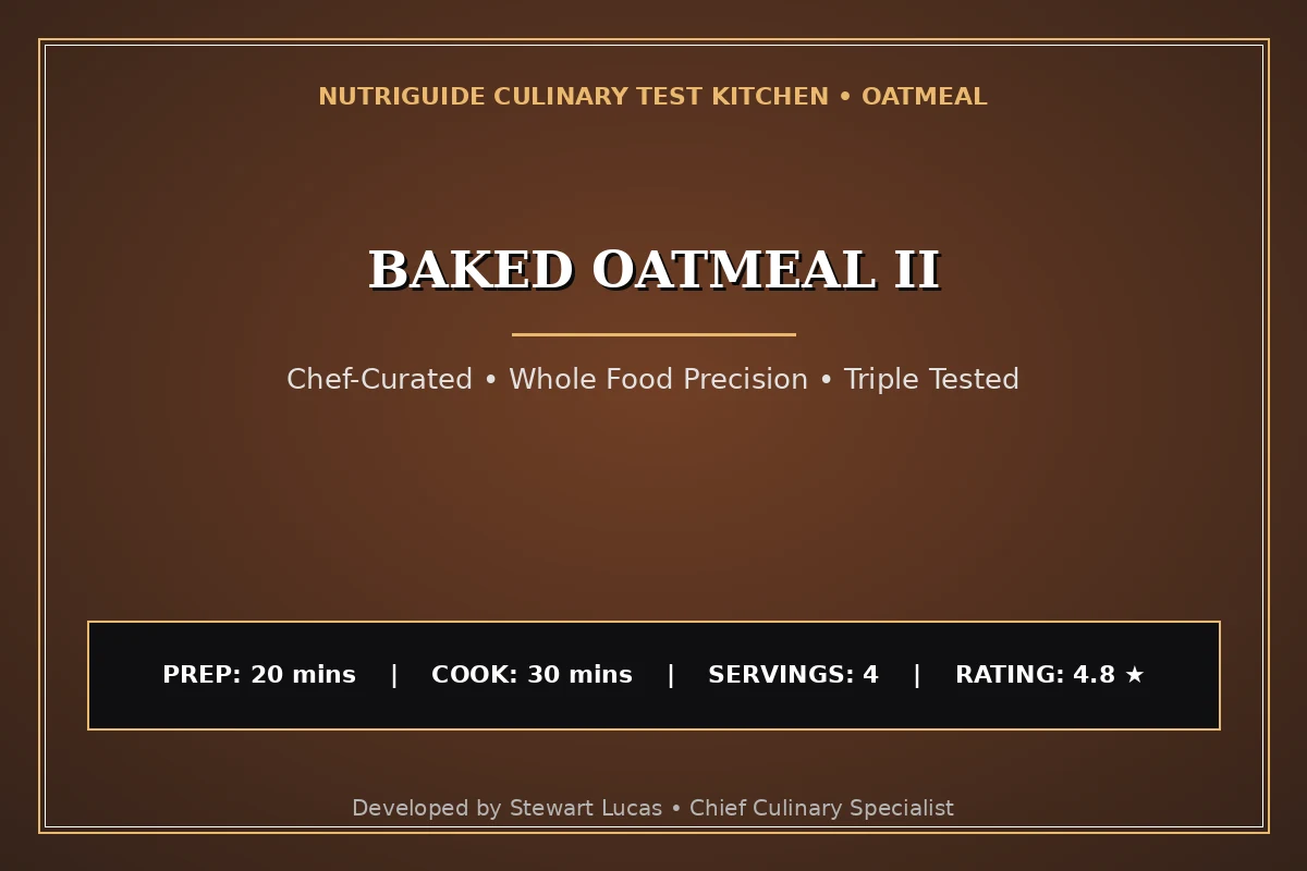 Baked Oatmeal Ii