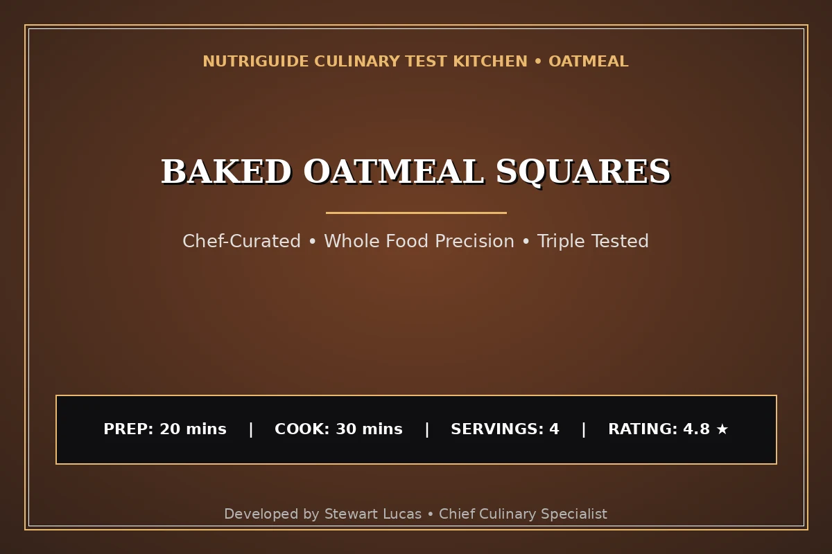 Baked Oatmeal Squares