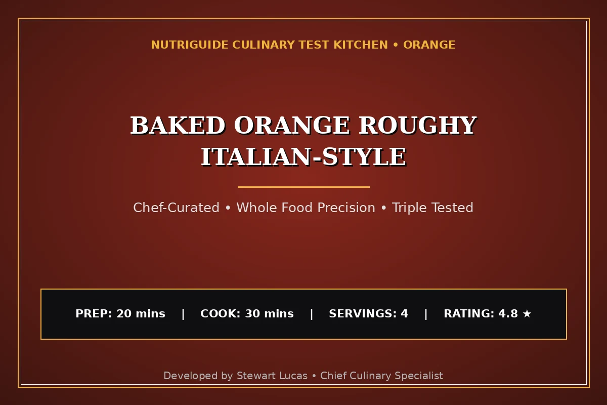 Baked Orange Roughy Italian-Style